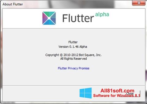 スクリーンショット Flutter Windows 8.1版