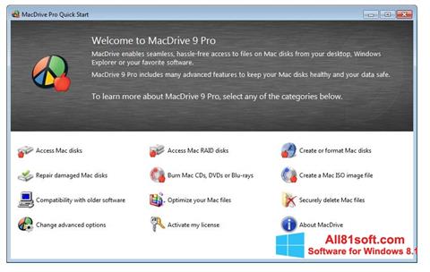 スクリーンショット MacDrive Windows 8.1版