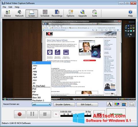 スクリーンショット Debut Video Capture Windows 8.1版