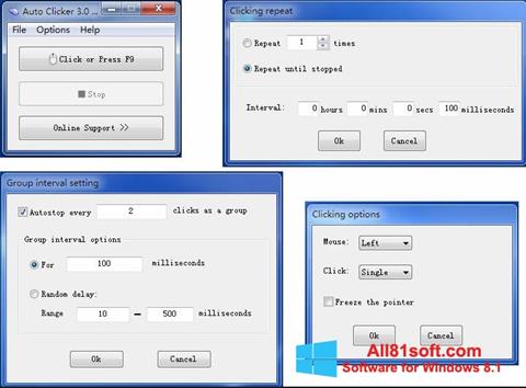 スクリーンショット GS Auto Clicker Windows 8.1版