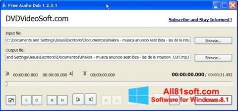 スクリーンショット Free Audio Dub Windows 8.1版