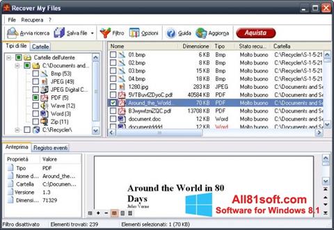 スクリーンショット Recover My Files Windows 8.1版