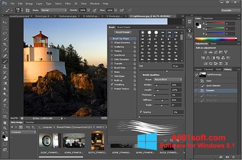 スクリーンショット Adobe Photoshop Windows 8.1版