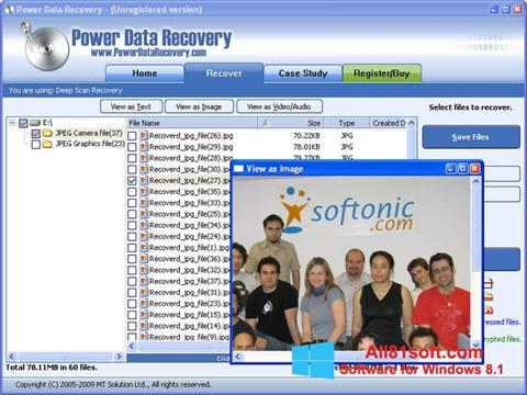 スクリーンショット Power Data Recovery Windows 8.1版