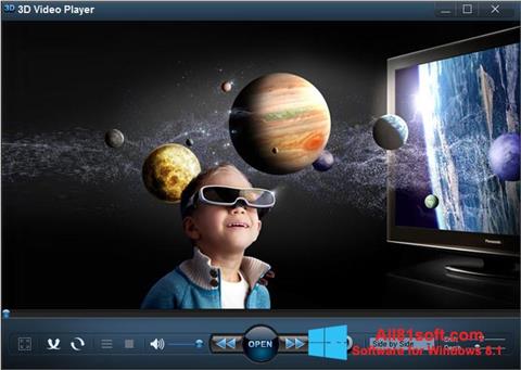 スクリーンショット 3D Video Player Windows 8.1版