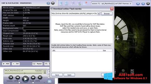 スクリーンショット FLV Player Windows 8.1版