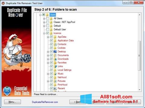 スクリーンショット Duplicate File Remover Windows 8.1版