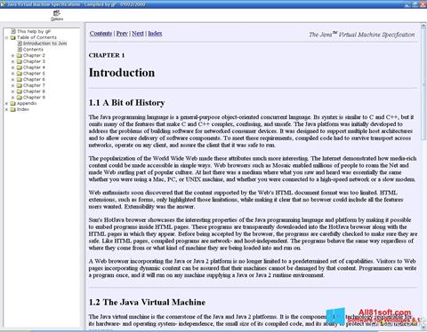 スクリーンショット Java Virtual Machine Windows 8.1版