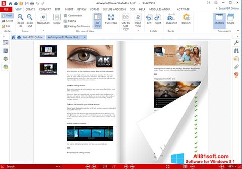 スクリーンショット Soda PDF Windows 8.1版