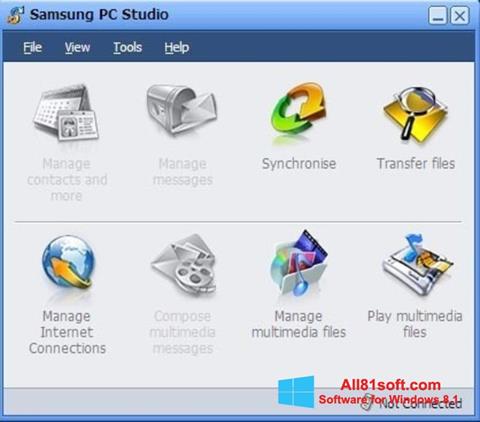 スクリーンショット Samsung PC Studio Windows 8.1版