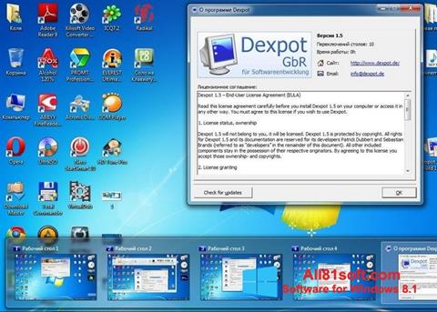 スクリーンショット Dexpot Windows 8.1版