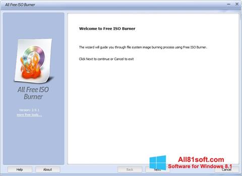 スクリーンショット ISO Burner Windows 8.1版