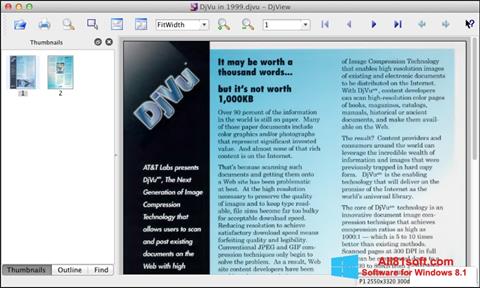 スクリーンショット DjView Windows 8.1版