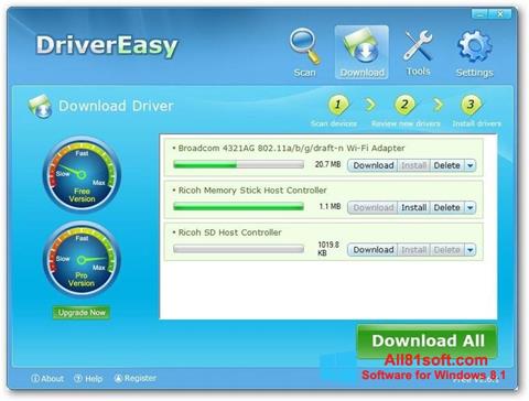 スクリーンショット Driver Easy Windows 8.1版