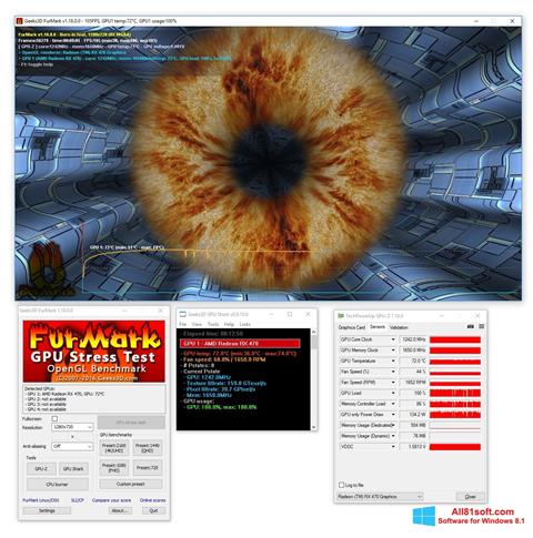 スクリーンショット FurMark Windows 8.1版