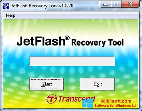 スクリーンショット JetFlash Recovery Tool Windows 8.1版