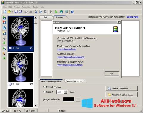 スクリーンショット Easy GIF Animator Windows 8.1版