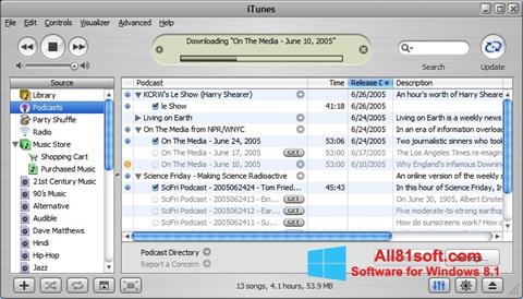 スクリーンショット iTunes Windows 8.1版