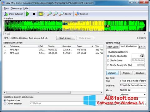 スクリーンショット MP3 Cutter Windows 8.1版