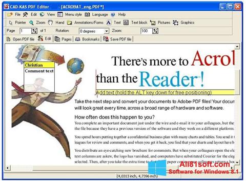 スクリーンショット PDF Reader Windows 8.1版