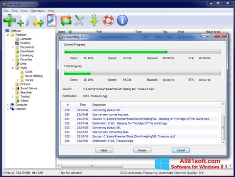スクリーンショット Free Audio Converter Windows 8.1版