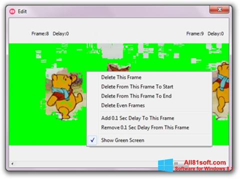 スクリーンショット GifCam Windows 8.1版