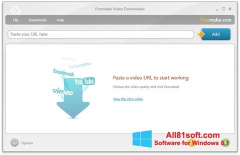 スクリーンショット Freemake Video Downloader Windows 8.1版