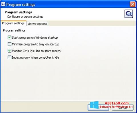 スクリーンショット SearchInform Windows 8.1版