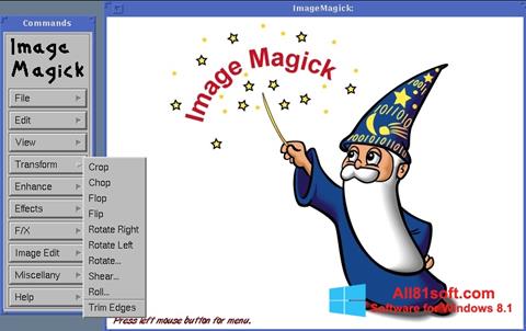 スクリーンショット ImageMagick Windows 8.1版